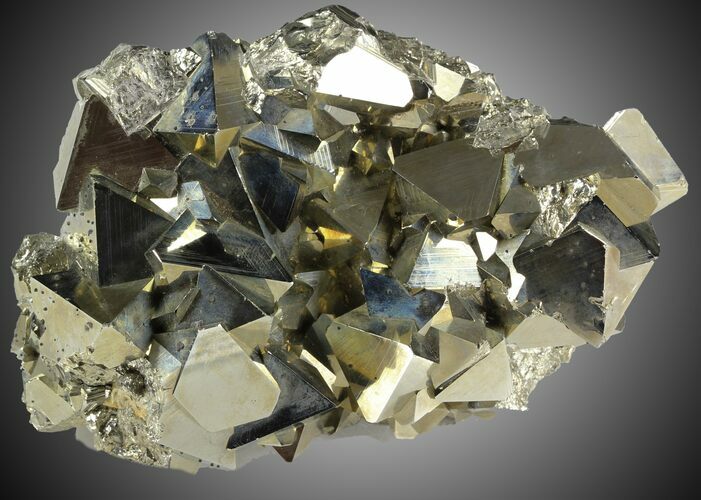 Pyritohedral Pyrite Cluster - Peru #31032